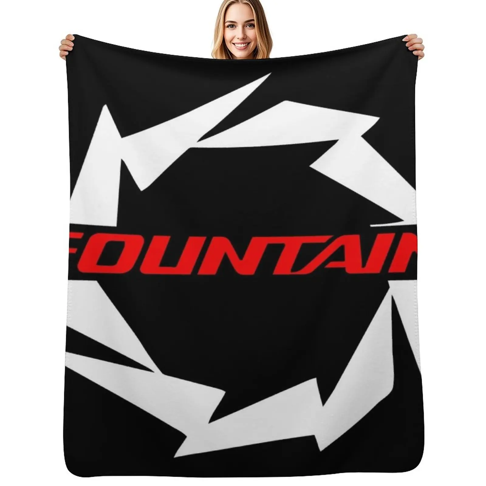 Manta suave de forro polar Sherpa para barcos Fountain Powerboats, manta cálida para el invierno