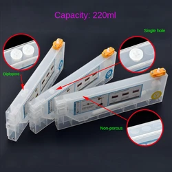 Cartuccia di inchiostro di ricarica sfusa da 4 pezzi per Mimaki Roland Mutoh ricarica cartuccia di inchiostro stampante a getto d'inchiostro cartuccia ricaricabile sistema di inchiostro ciss
