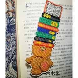 BK008 DIY Craft Cross Stitch Bookmark Christmas Plastic Fabric Needlework Embroidery Crafts Counted New  Gifts Kit Holiday