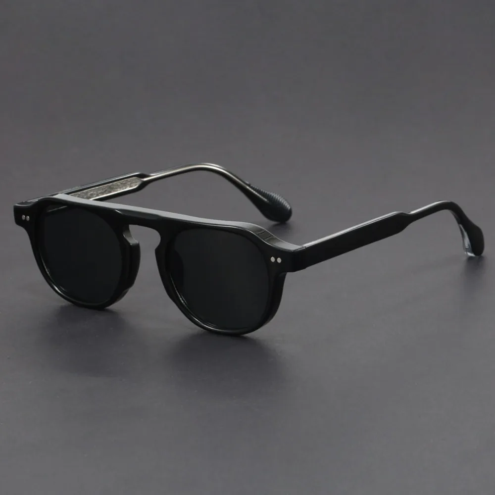 Marka oryginalne okulary w stylu vintage dla mężczyzn modne okulary z octanu z osłoną черепахи wysokiej jakości odcienie okulary dla kobiet — zdjęcie 6