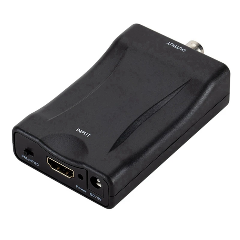 Adaptador convertidor de Audio y vídeo 5X a BNC, Compatible con PAL/NTSC con cable de alimentación USB