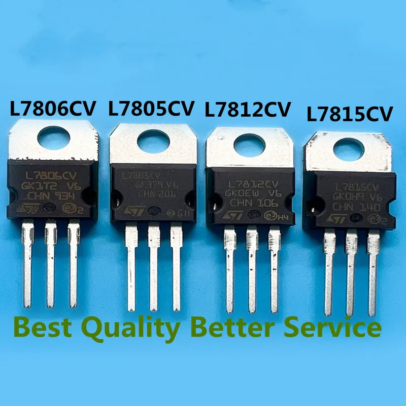 10PCS L7805CV 7806 7808 7809 7812 7815 7824CV Voltage Regulator Electronic Parts  L7805CV 7806 7808 7809 7812 7815 7824CV