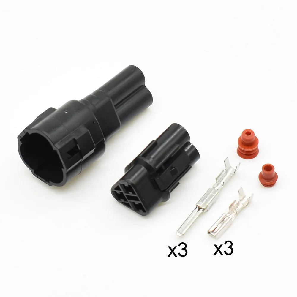 Ayaです。 1-20 conjuntos de 3 pinos forma fêmea macho conector automotivo