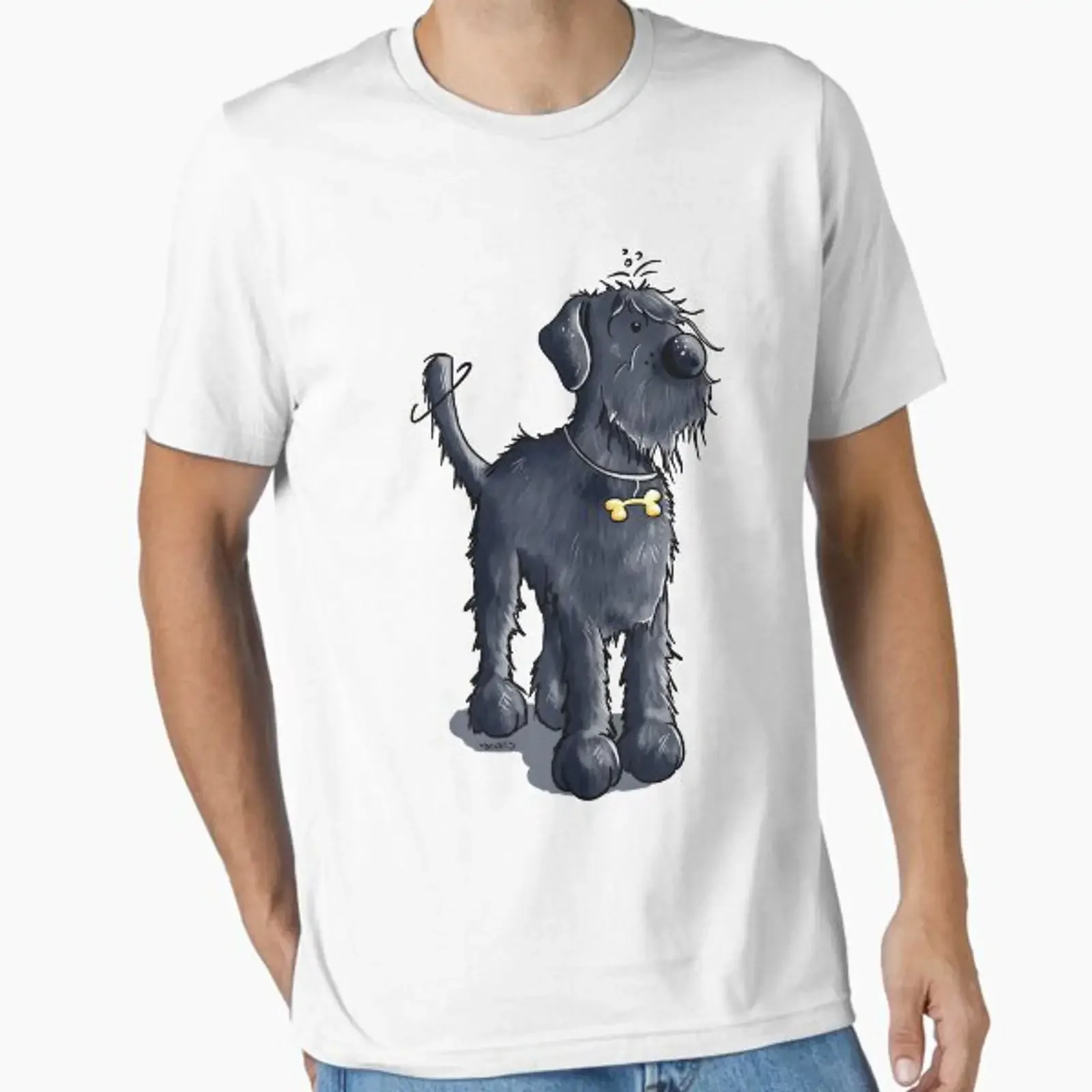 Happy Giant Schnauzer, conçu et vendu par modartis, streetwear vintage délavé, légèrement graphique, vêtements décontractés pour homme, vêtements de créateur