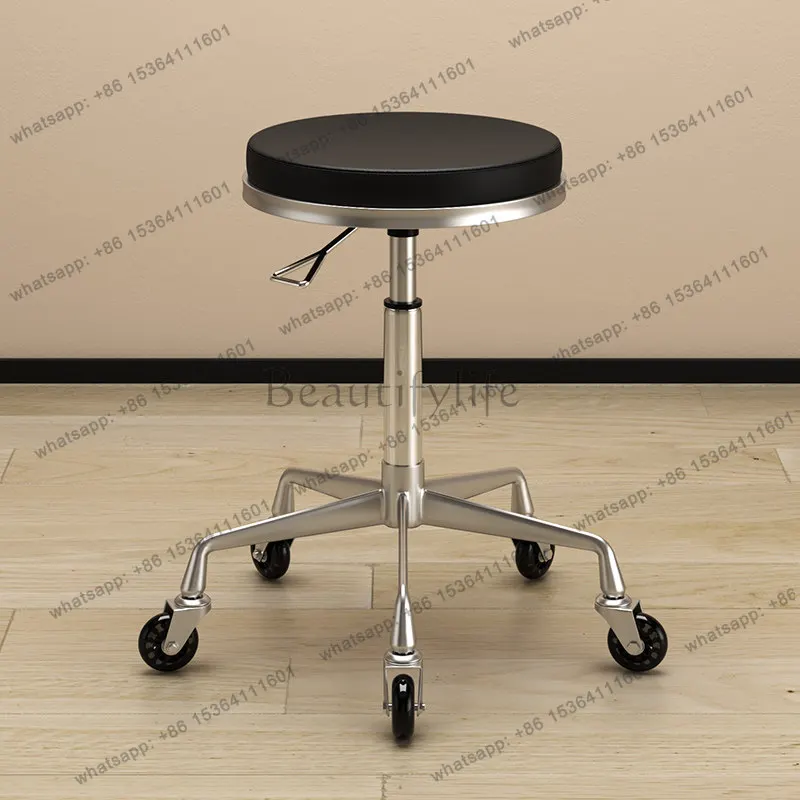 Beauty stool pulley lifting large stool manicurist rotating chair