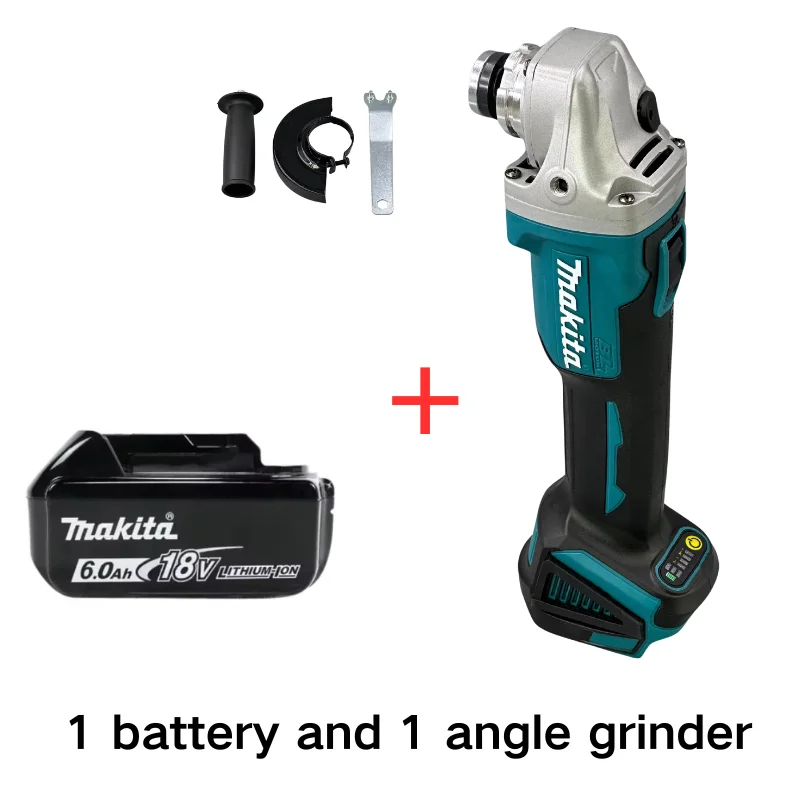 Makita DGA404 125 mm / 125 mm borstelloze lithium-elektrische haakse slijper Oplaadbare snijmachine Krachtige polijstmachine 18 V