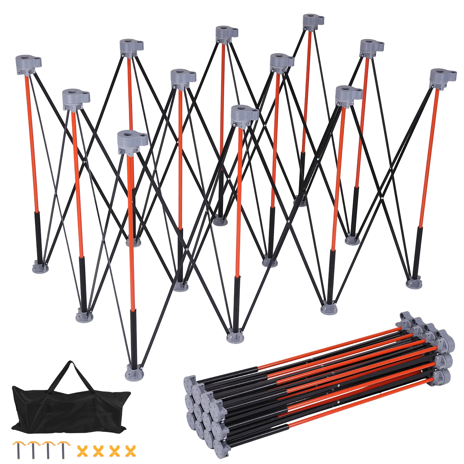 

36 Inch Portable Folding Workstand with Carry Strap Collapsible Workbench