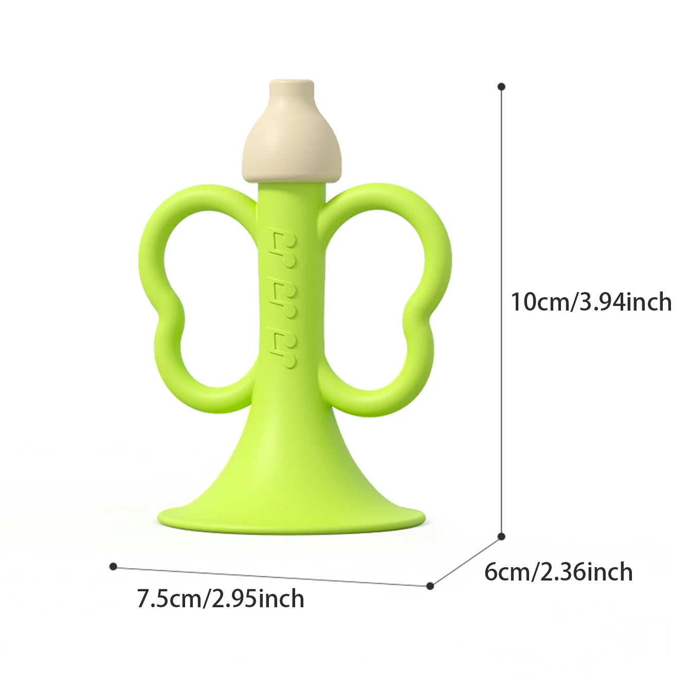 O instrumento musical de trompete pequeno de silicone infantil pode ser soprado, mastigado e brincadeado como brinquedo de educação precoce e inteligência