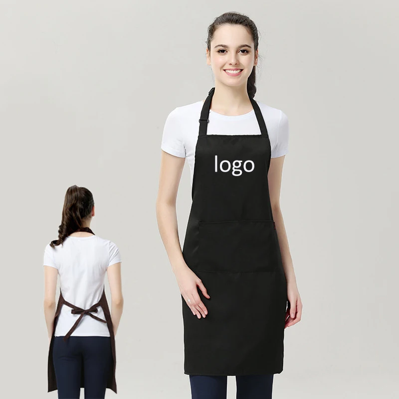 Mandiles for Women Plain Salon Beauty Apron Custom Logo Nails SPA Anti Dirty Smock Kitchen Cleaning Bib Food Work Waiter Aprons