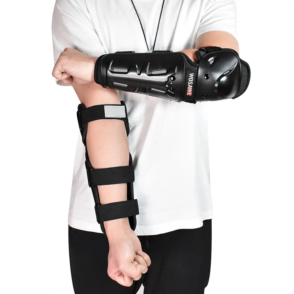 Wosaweeスポーツ膝 & 肘パッドオートバイ膝保護スキーモトクロスすねガードダートバイクオフロードサイクリングニープロテクター