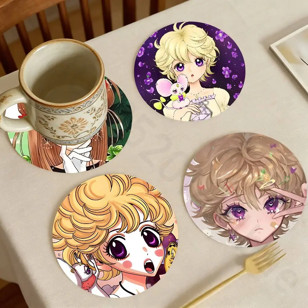 

S-Sugar Sugar R-Rune Meme Wooden Coaster Set Coffee Teacup Decoration Coffee Shop Beverage Shop Family Restaurant