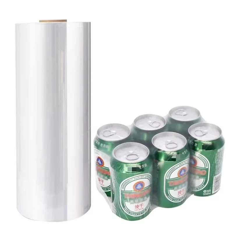 

PE Heat Shrink Film Thickened Tear Resistant Plastic Packing Tube Bag Cola Mineral Water Beer Beverage Package Shrinkable Films