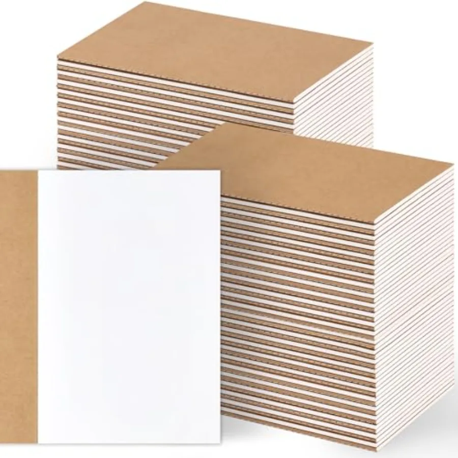 

Набор пустых блокнотов из крафт-бумаги, формат А5, для скетчбуков и джанк-журналов, 60 страниц, 3 x 5,5 дюймов