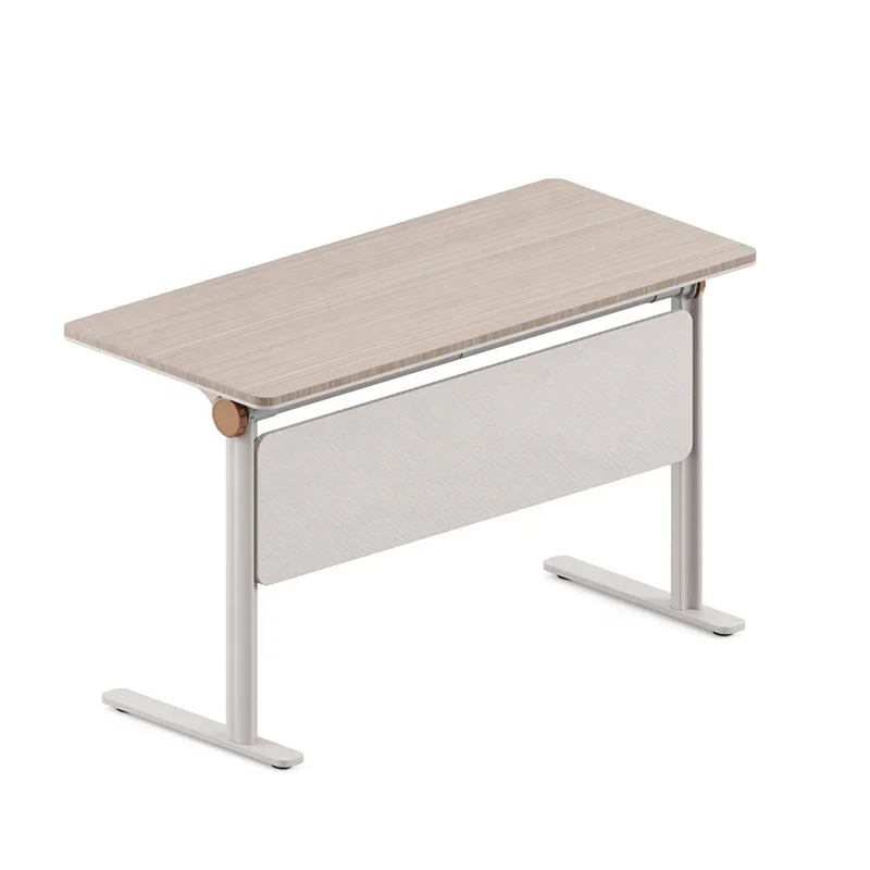 Durable Multi-functional Foldable Movable Multimedia School Writing Table and Conference Table Office With BookShelf