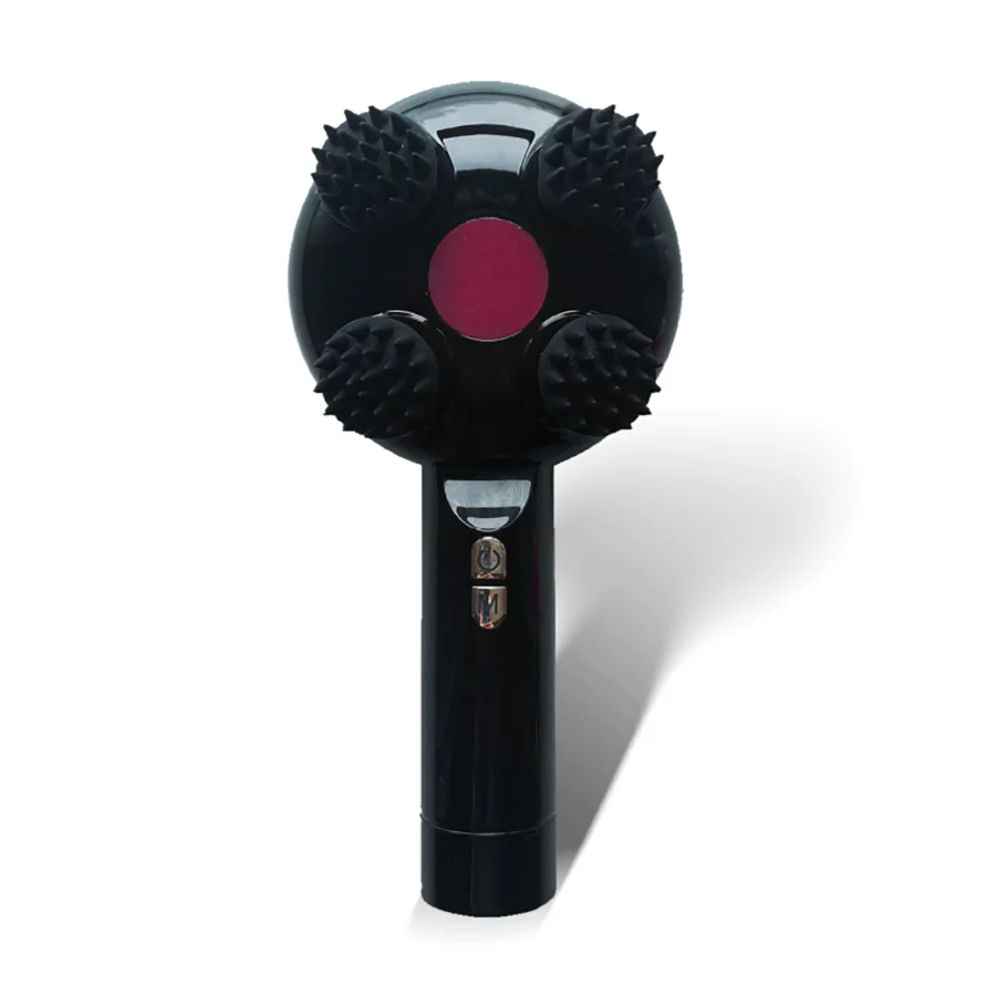 Handheld Head Massager, Electric Massage Comb, Vibrating Roller, Three-speed Kneading, Red Light Hair Care Comb