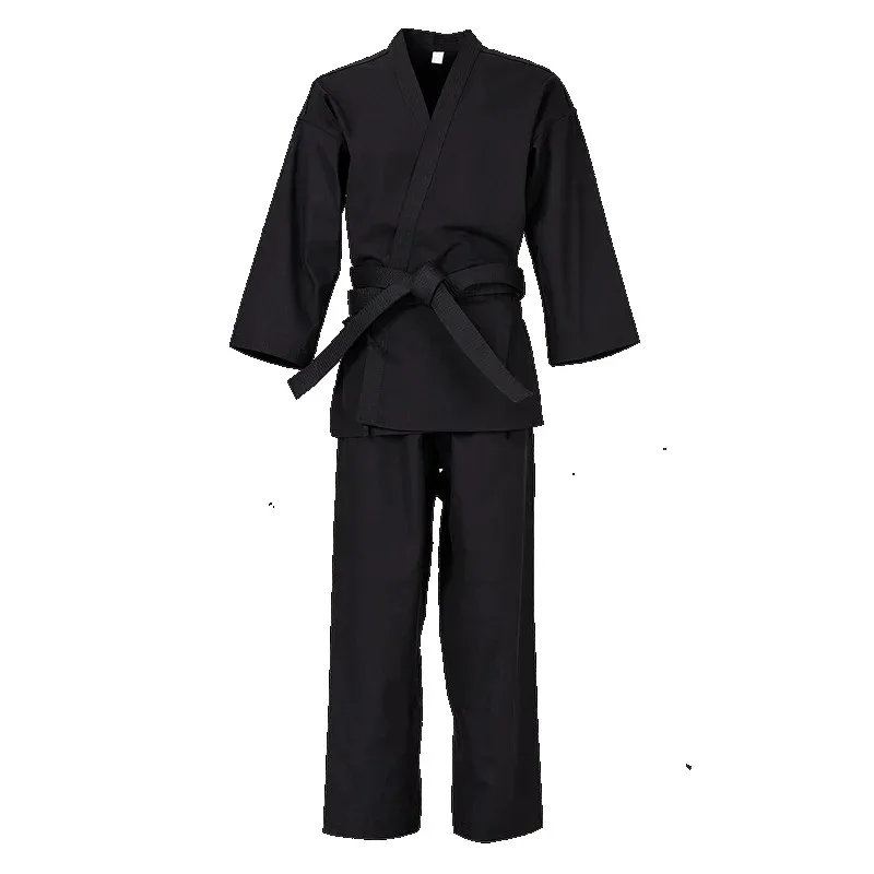 2025 Karate Uniform for Kids and Adults Student Karate Gi Martial Arts Uniform Free Belt  Judo Gi Black White