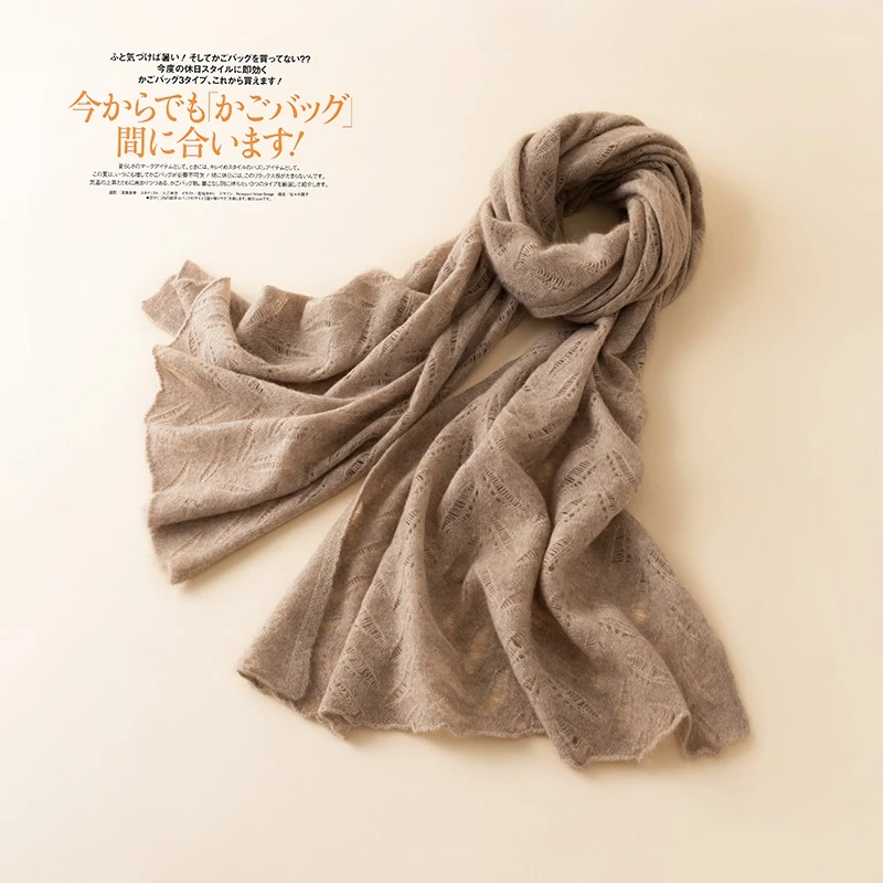 

KOIJINSKY New Cashmere 190*60 Women in spring, autumn and winter, soft warm needle knitted scarf