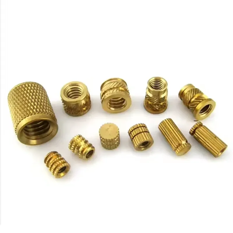 10pcs NC 4-40 6-32 8-32 Brass Tapered Heat Staking Threaded Inserts Nuts for Automotive Tools and Laptop