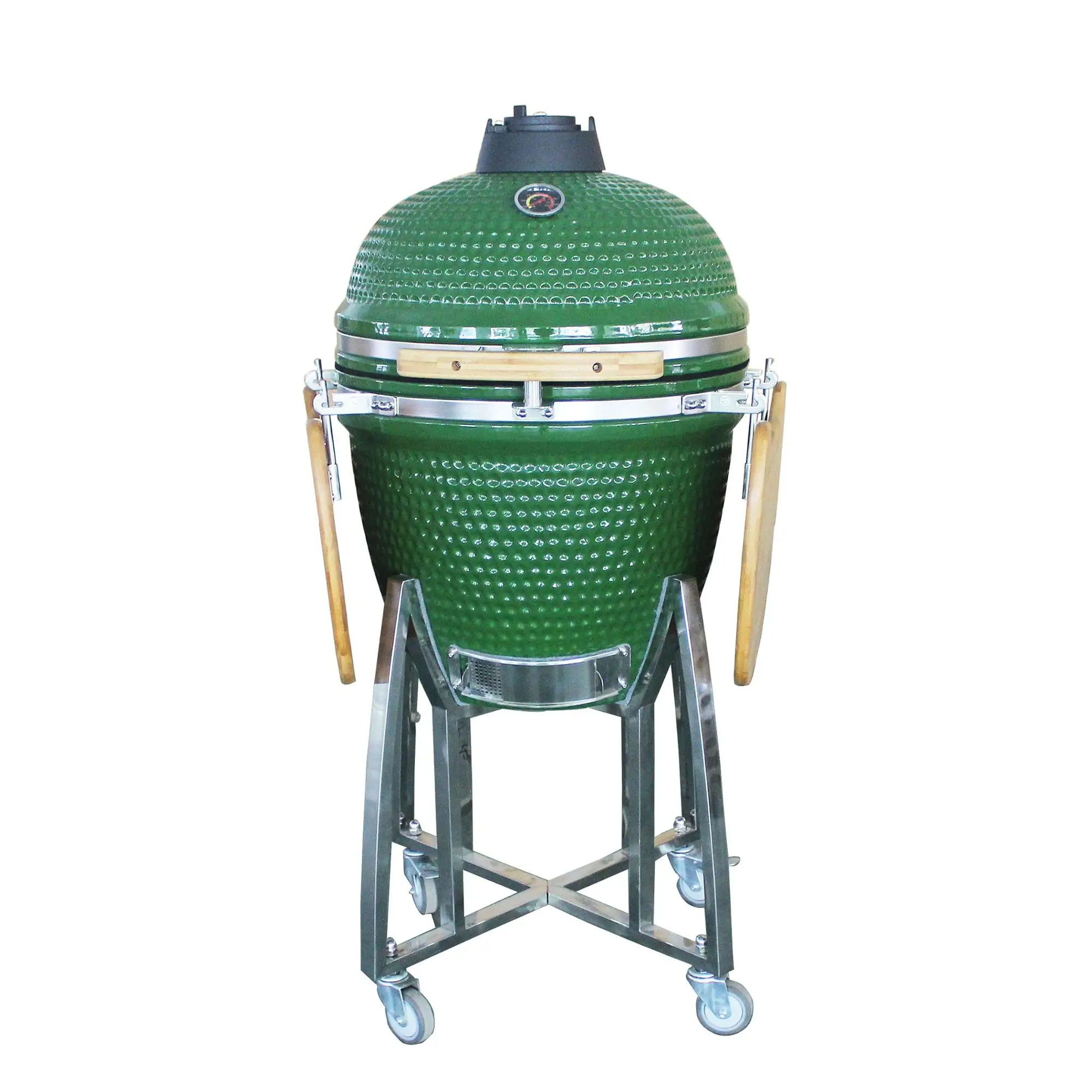 AUPLEX Barbeque  egg 21 Inch Ceramic BBQ Kamado Grill Multi Function Cooker Steam and Grill