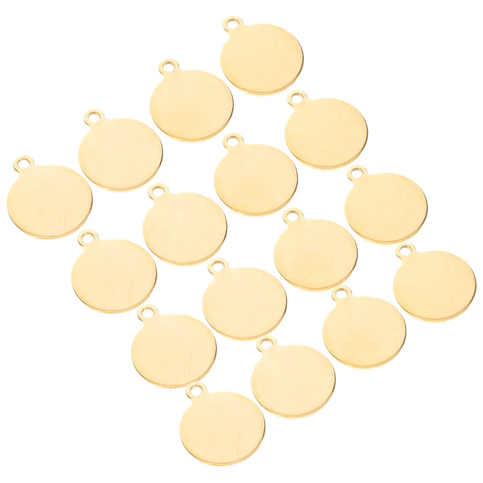 

20Pcs Stainless Steel Round Pendant Blank Tray Minimalist Smooth Base for Jewelry Making Cabochon Settings Necklace Earring