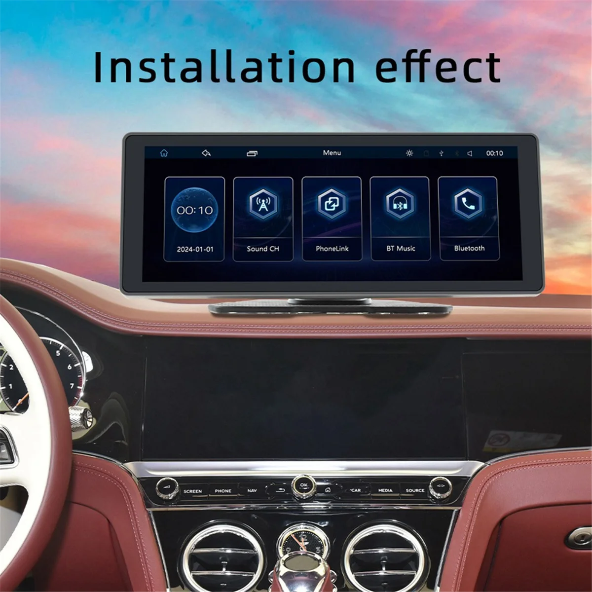 

X46A_Car 10.26Inch Bluetooth Screen GPS Navigation Display Auto MP5 Player