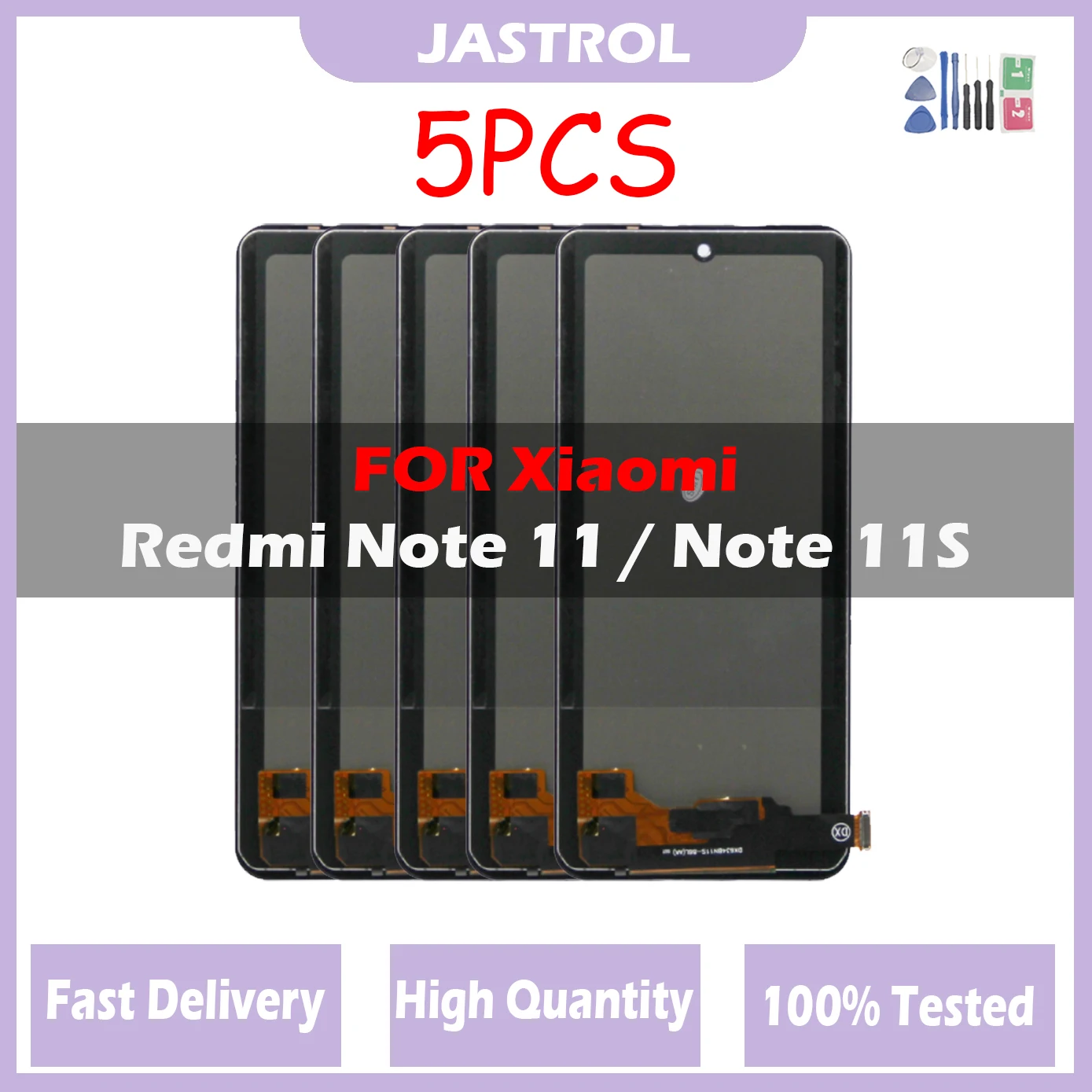 

5Pcs/Lot LCD Display For Xiaomi Redmi Note 11 Display Note11 2201117TG Screen Touch Glass Digitizer For Redmi Note 11S LCD