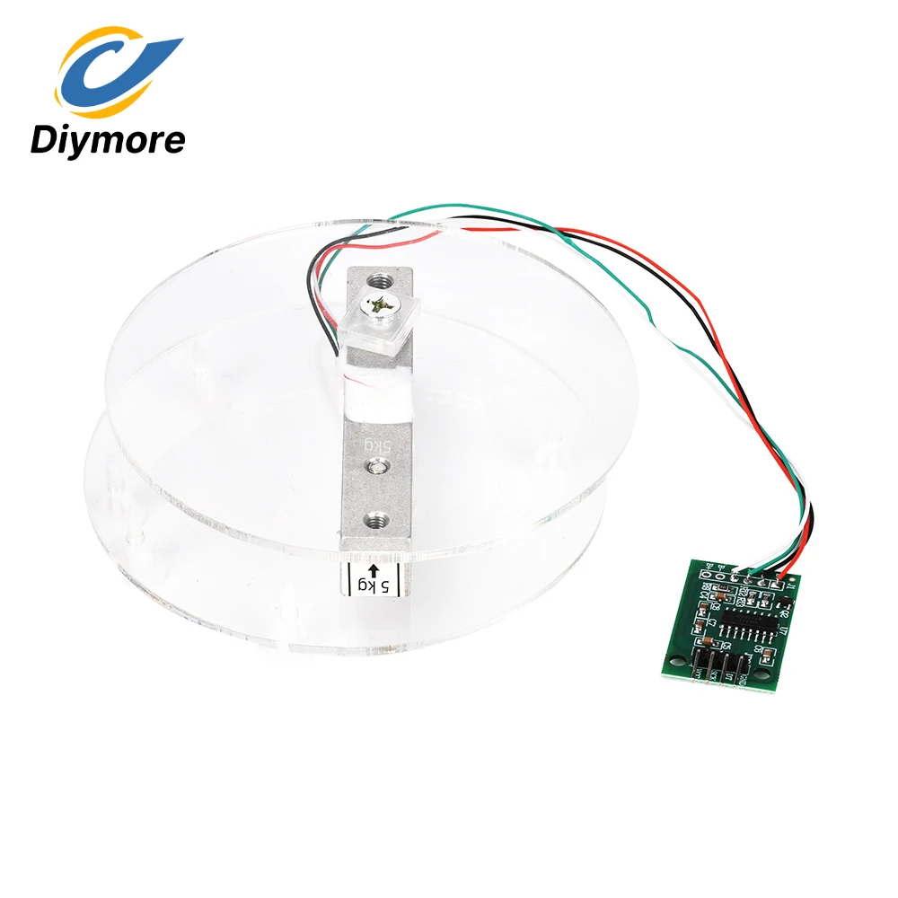 HX711 Module Pressure Sensor Kit 24Bit High Precision ADC Load Cell Electronic Scale Set for DIY Lab Training 1/5/10/20KG