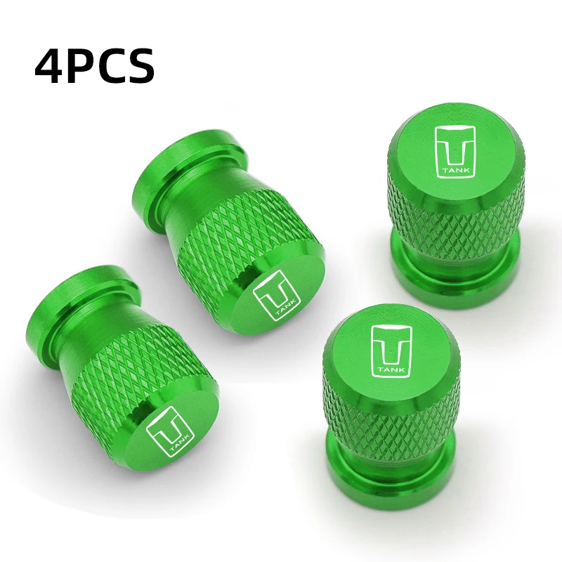 4pcs Aluminum Car Wheel Tire Valve Cap Covers For Great Wall GWM WEY TANK 300 500 Tank300 Tank500 400 700 2023 Car Accessories