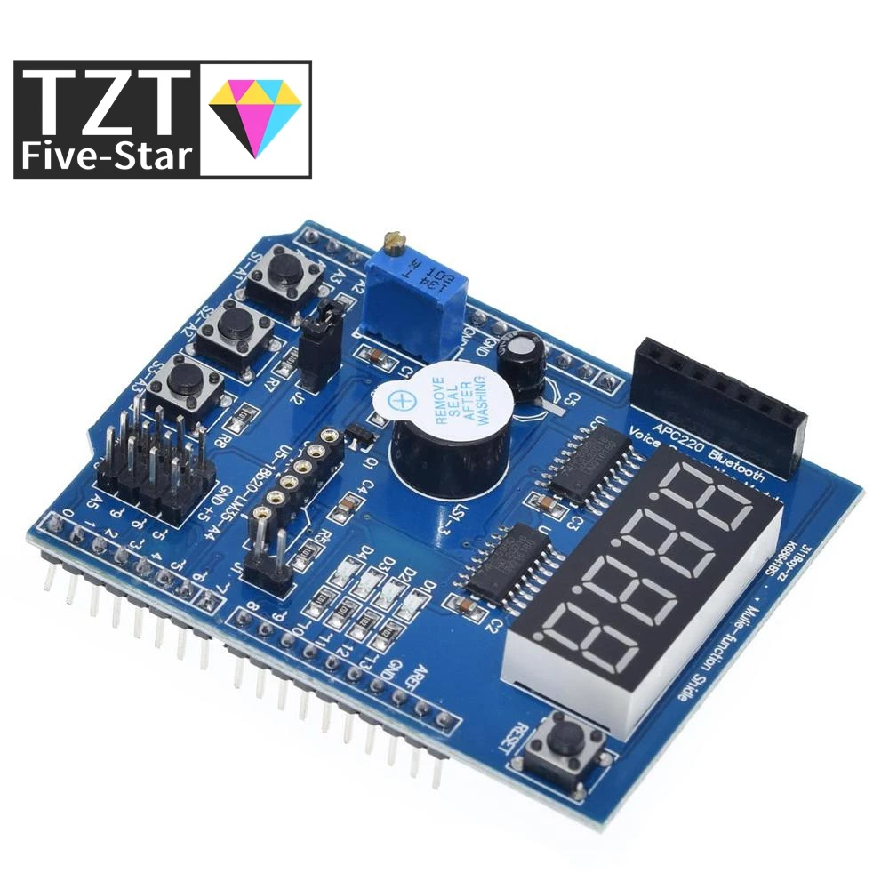 Kit de carte d'extension multifonctionnelle TZT 1/3 pièces pour l'apprentissage sur Arduino UNO R3, Leonardo Mega 2560 Shield