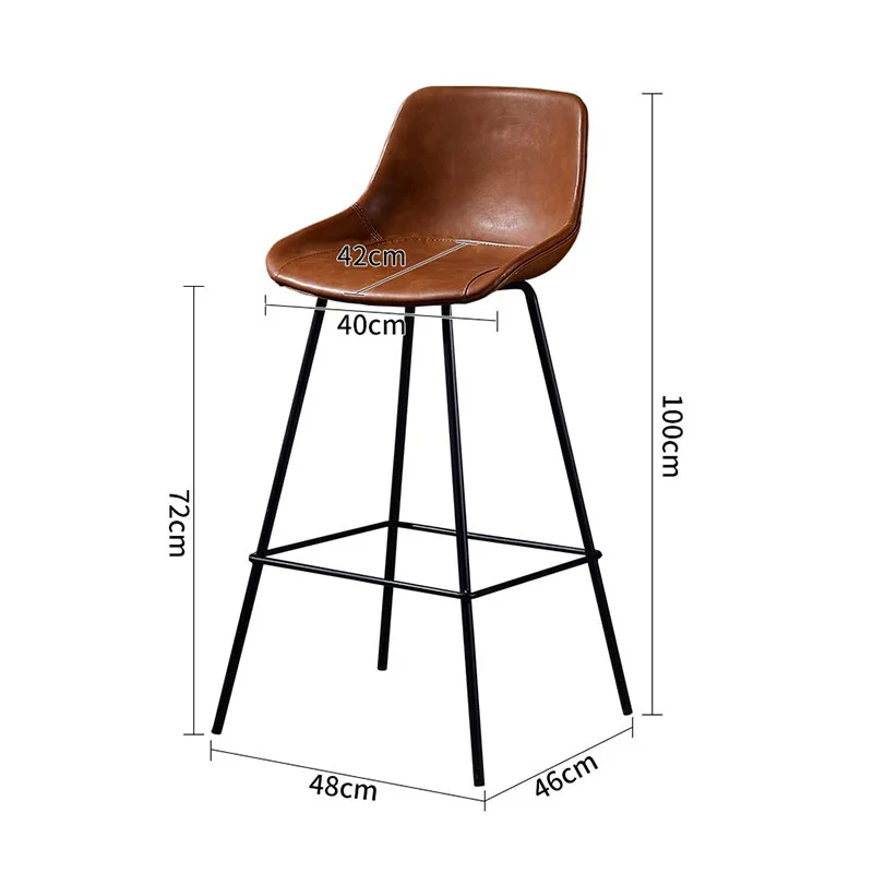 Comfortable Elegant Bar Chair Aesthetic Premium Trendy Vintage Bar Chair Classic Ergonomic Tabourets De Bar Luxury Furniture