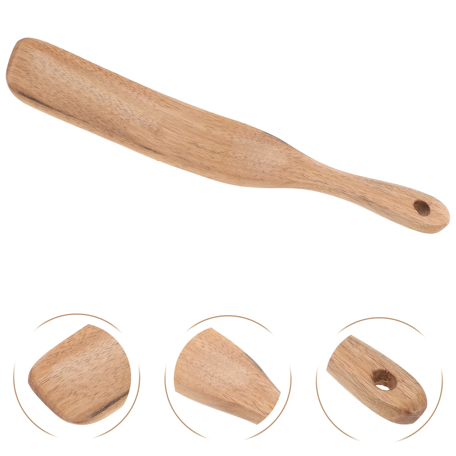 Wooden Sourdough Stirring Spatula Set Multifunctional Kitchen Cooking Utensil for Mixing Baking Pancakes Stirring Dough Flat