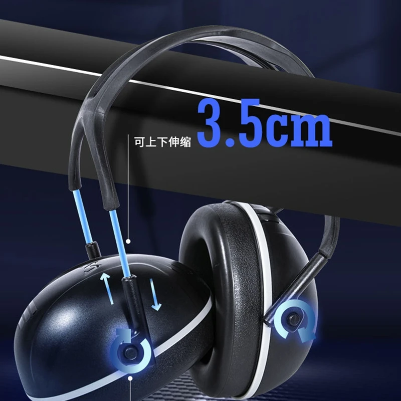 Over-The-Head Ear Muffs Noise Protection Noise Cancelling Headphones For Construction Manufacturing Maintenance Mining