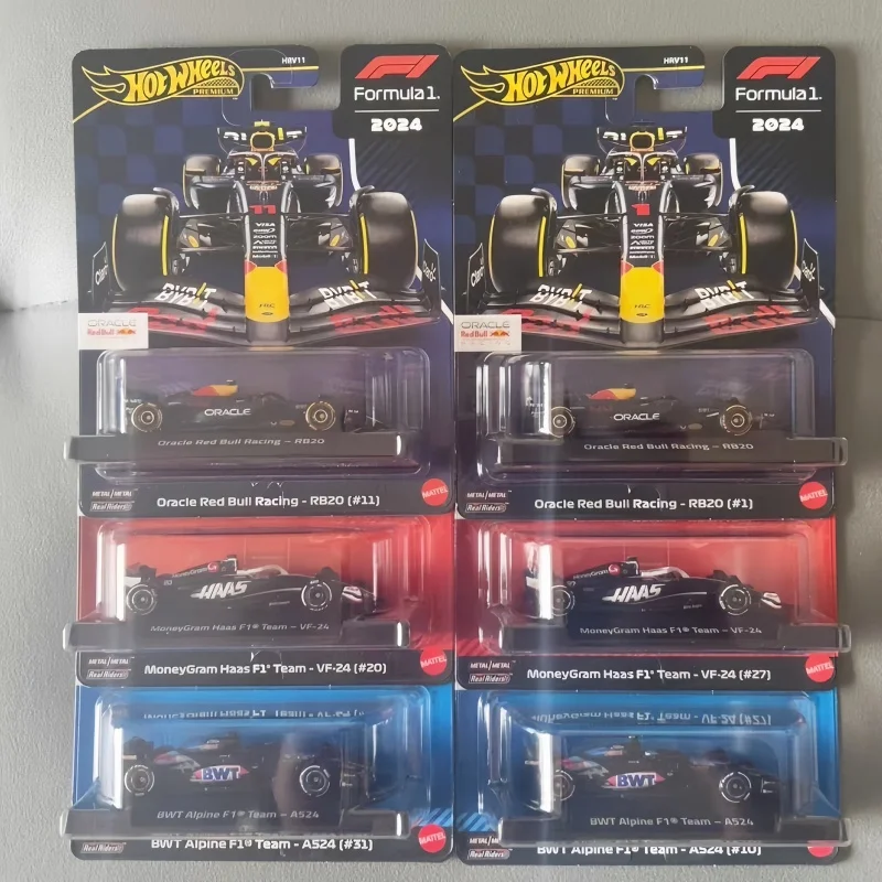 公式本物のホットウィール-hrv11-ゴールドラベル-f1-レーシングシリーズダイキャスト合金モデルおもちゃの車コレクション誕生日おもちゃギフト
