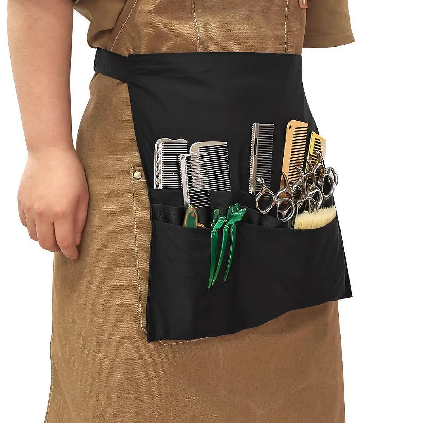 

Barber Apron Hairstylist Waist Belt Multifunctional Barber Waist Bag Hair