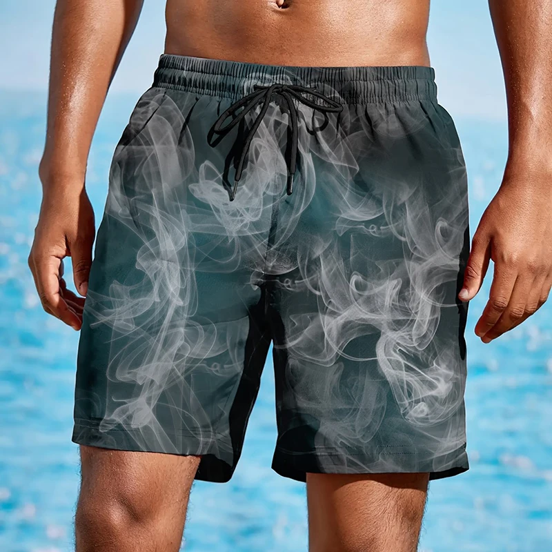 2024 Summer Men\'s Swimwear Beach Short Trunks Board Shorts Swimming Pants Swimsuits Mens Running Sports Cool Surf Swim Trunks