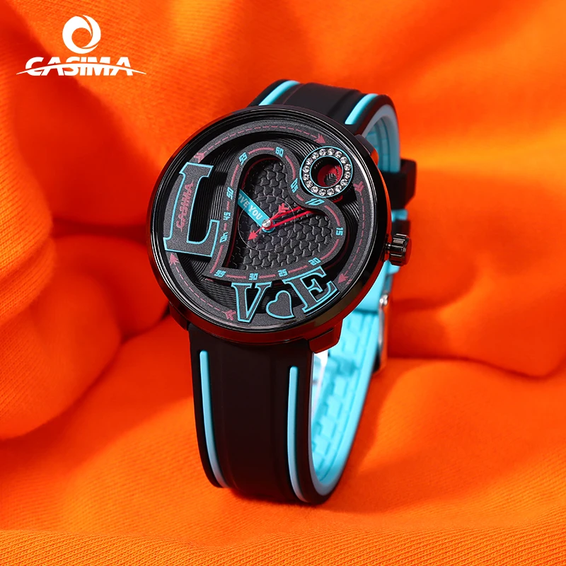 CASIMA Couple Watches Sports Watch, Quartz Movement, Students Watch Jelly Watch Waterproof, Model CS2162-1045