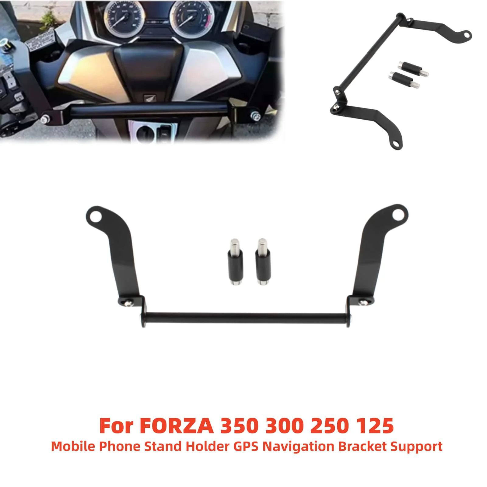 

Handlebar GPS Navigation Phone Holder Motorbike Part Handlebar Navigation For HONDA Forza 125 250 300 350 NSS350 2018-2024