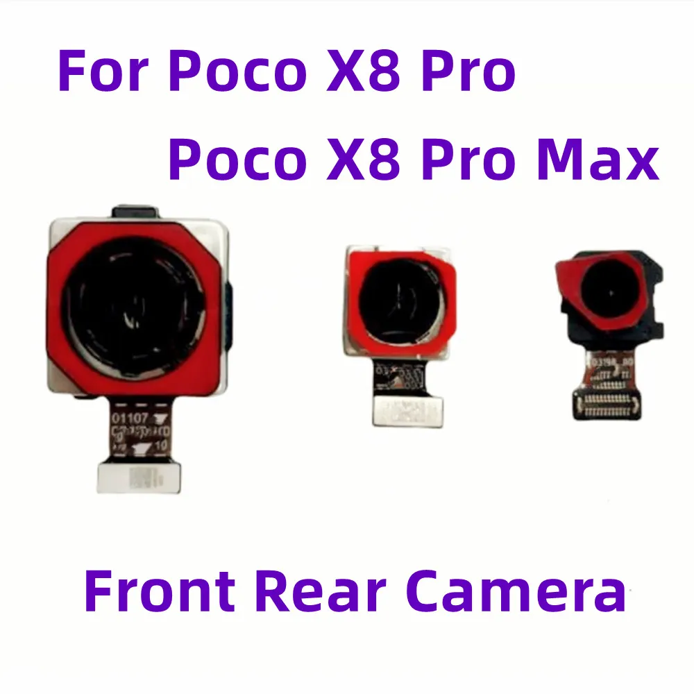 For Xiaomi POCO X8 Pro，X8Pro Max 5G Global Back Ultrawide Main 50MP Phone Module Flex Cable Replacement Front Selfie Rear Camera