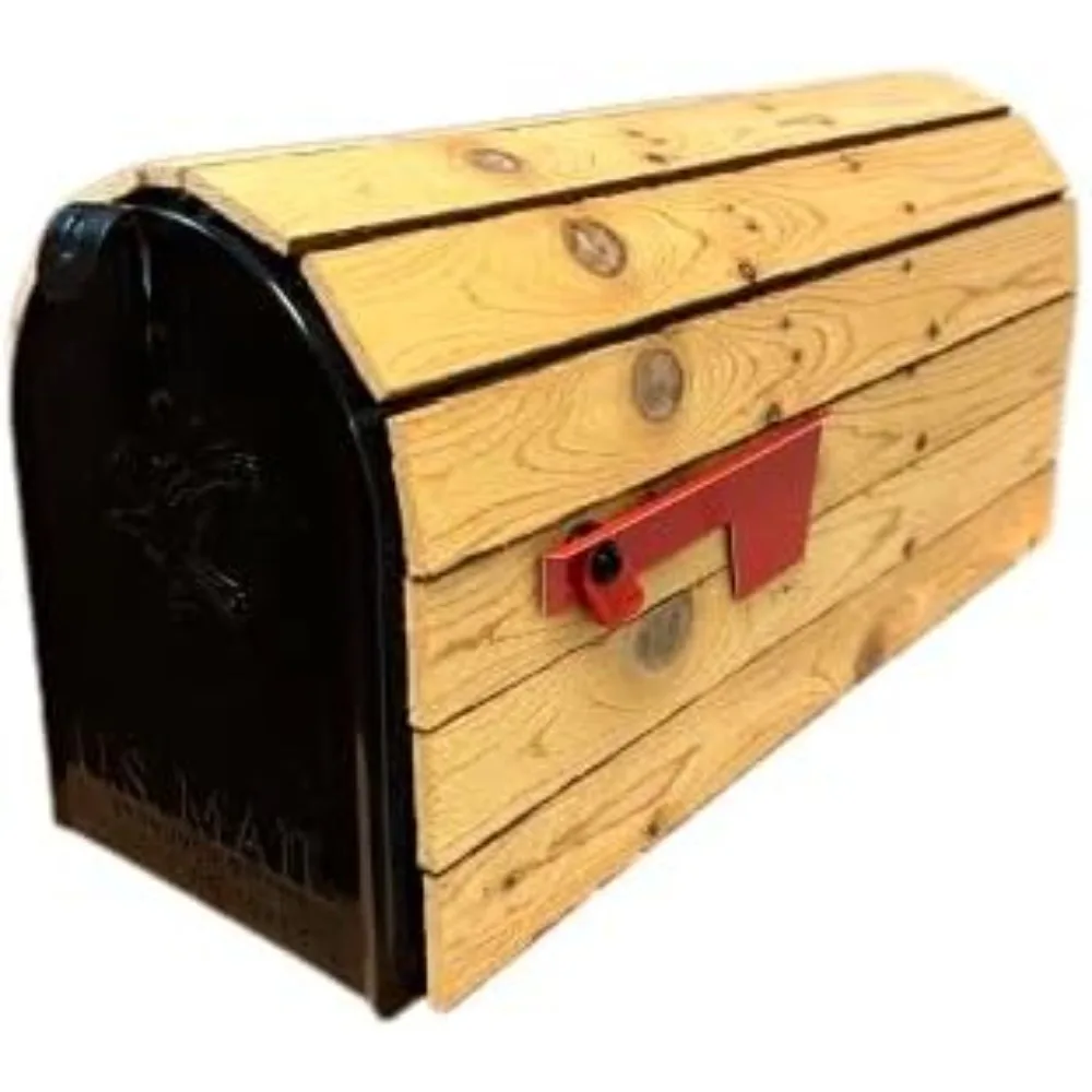 Standard Thickness (1/2 Inch Thick Slats) Cedar-Wrapped Mailbox - (This is 1 of 3 Different Cedar-Wrapped mailboxes Manufacture)