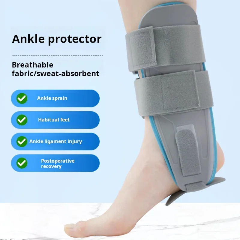 Ankle Brace-Stirrup Ankle Splint- Adjustable Rigid Stabilizer for Sprains Tendonitis Post-Op Cast Support and Injury Protection