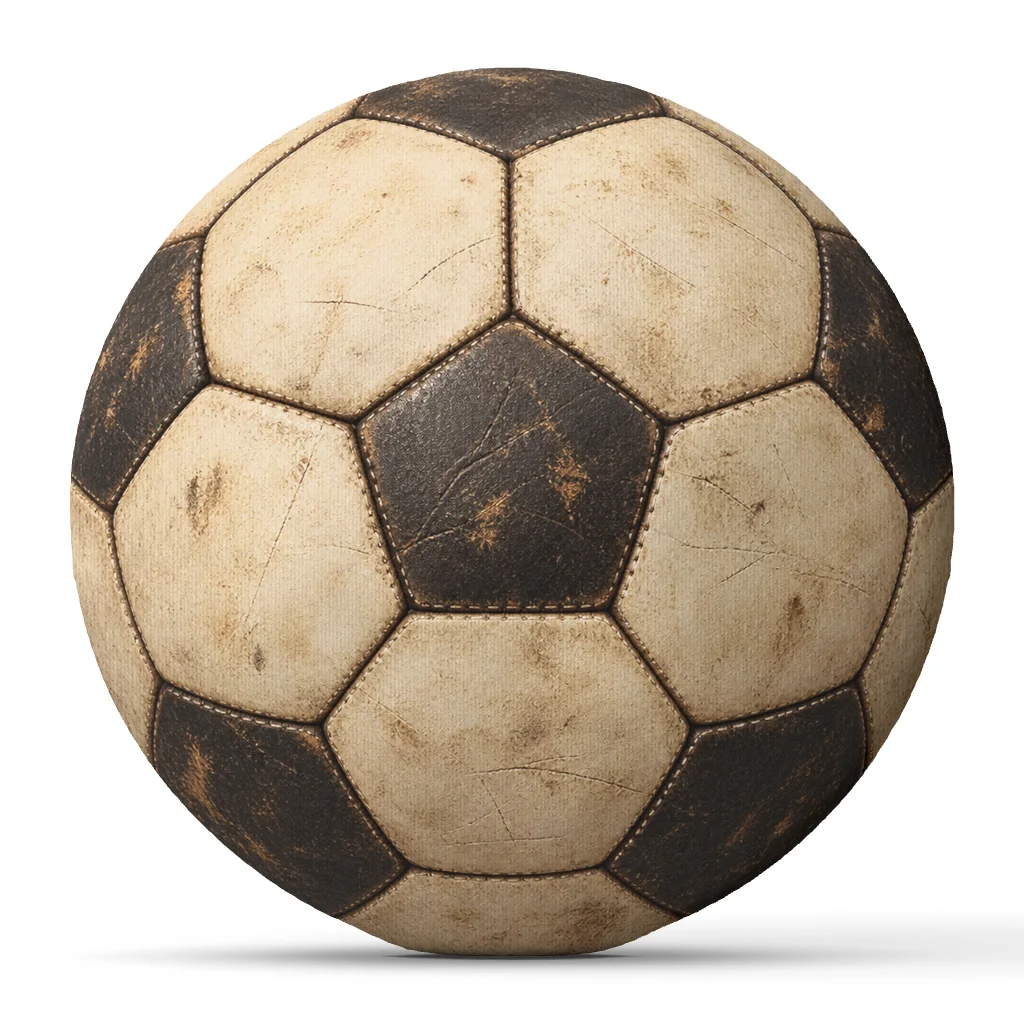 Vintage Soccer Ball Throw Pillow Football Cushion Stuffed Round Shaped Sofa Accent Sports Gift for Soccer Players Home Decor