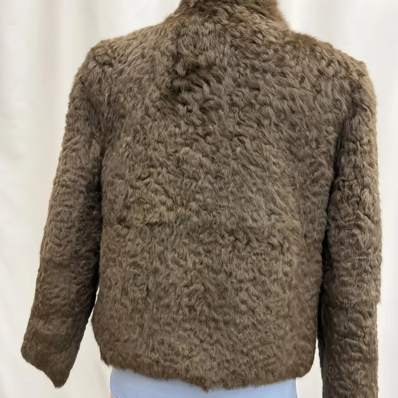 Real Rex Rabbit Fur Coat Women Autumn Winter Jacket Thick Warm New Covered Button Elegant Female Warm Outerwear
