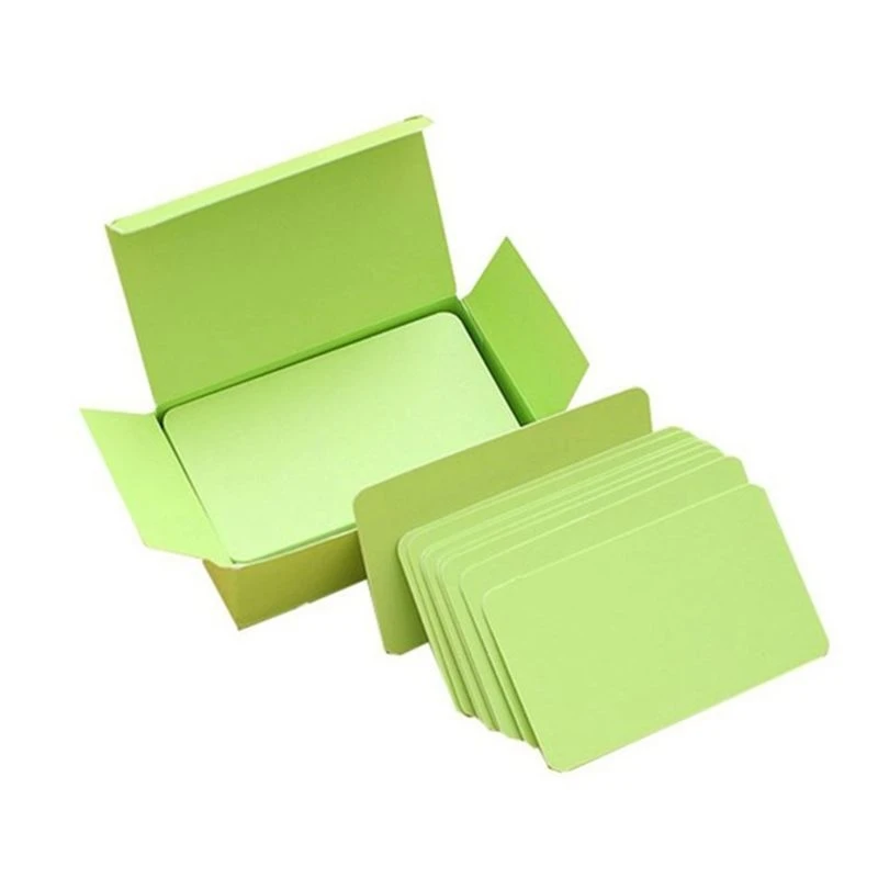 Mini Artesanato Papelão Em Branco Colorido Index Cards para DIY Festival Presentes 100PCS
