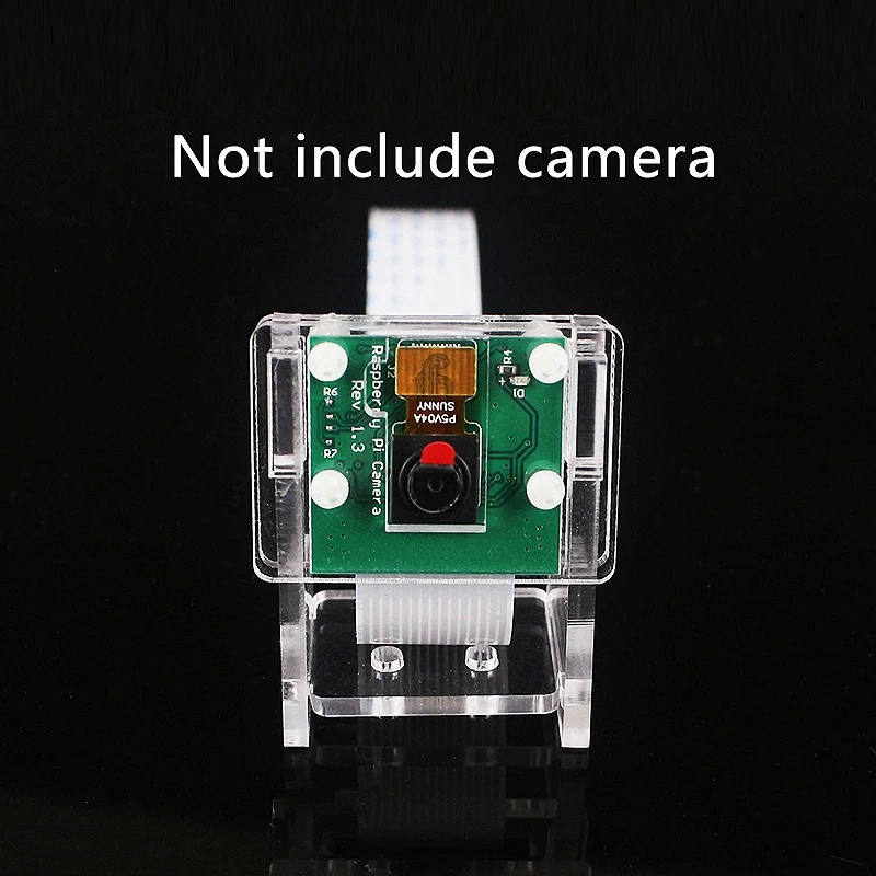 2X Ov5647 Mini Camera Acrylic Holder Transparent Webcam Bracket For Raspberry Pi 3 Camera