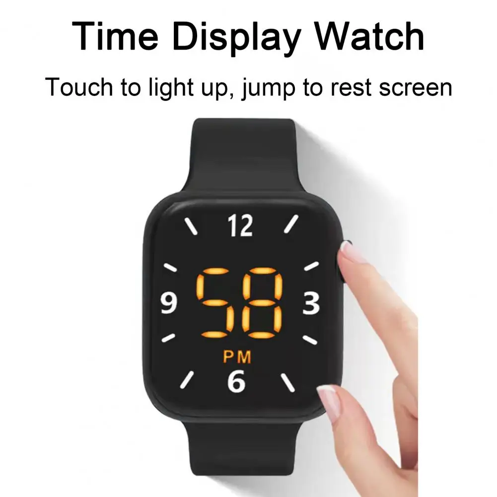 Digital Watches Men Women Electronic Square LED Sport Wristwatch Fashion Casual Simple Silicone Female Clock Reloj Para Mujer