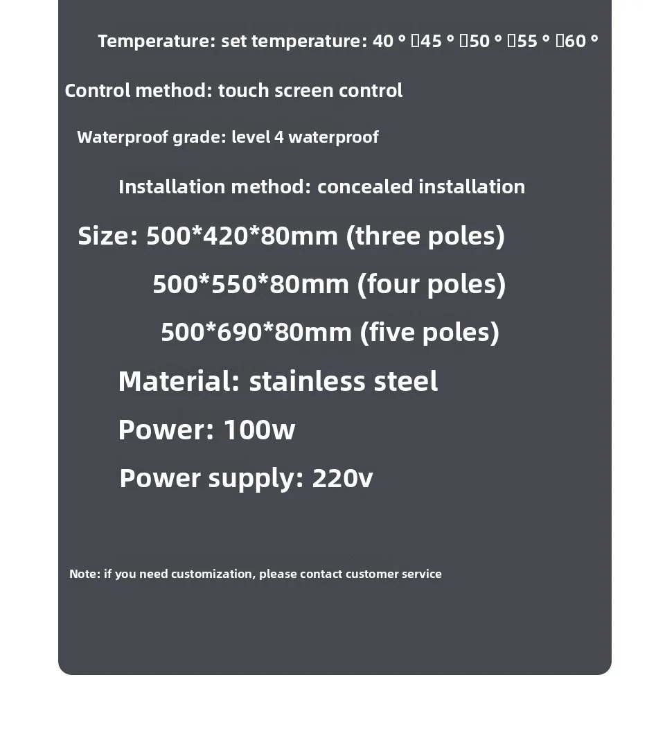 Inteligentny, wbudowany elektryczny podgrzewacz do ręczników, złoty, montowany na ścianie, suszarka do ręczników.