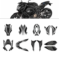 For BMW S1000R S 1000 R 2021-2024 Motorcycle 3D Gel Knee Pad Tank Protection System Full Fairing Sticker Protection Kit Black
