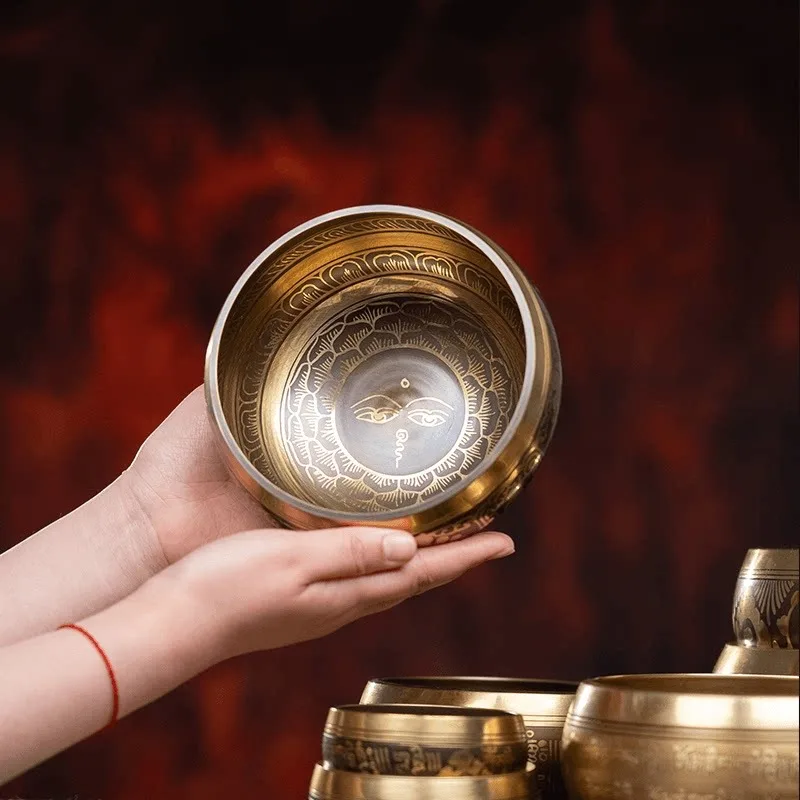 Nepal Handmade Singing Bowl Meditation Sound Healing Small Tibetan Bowls Buddhism Copper Sound Bowl Spirituality Instruments