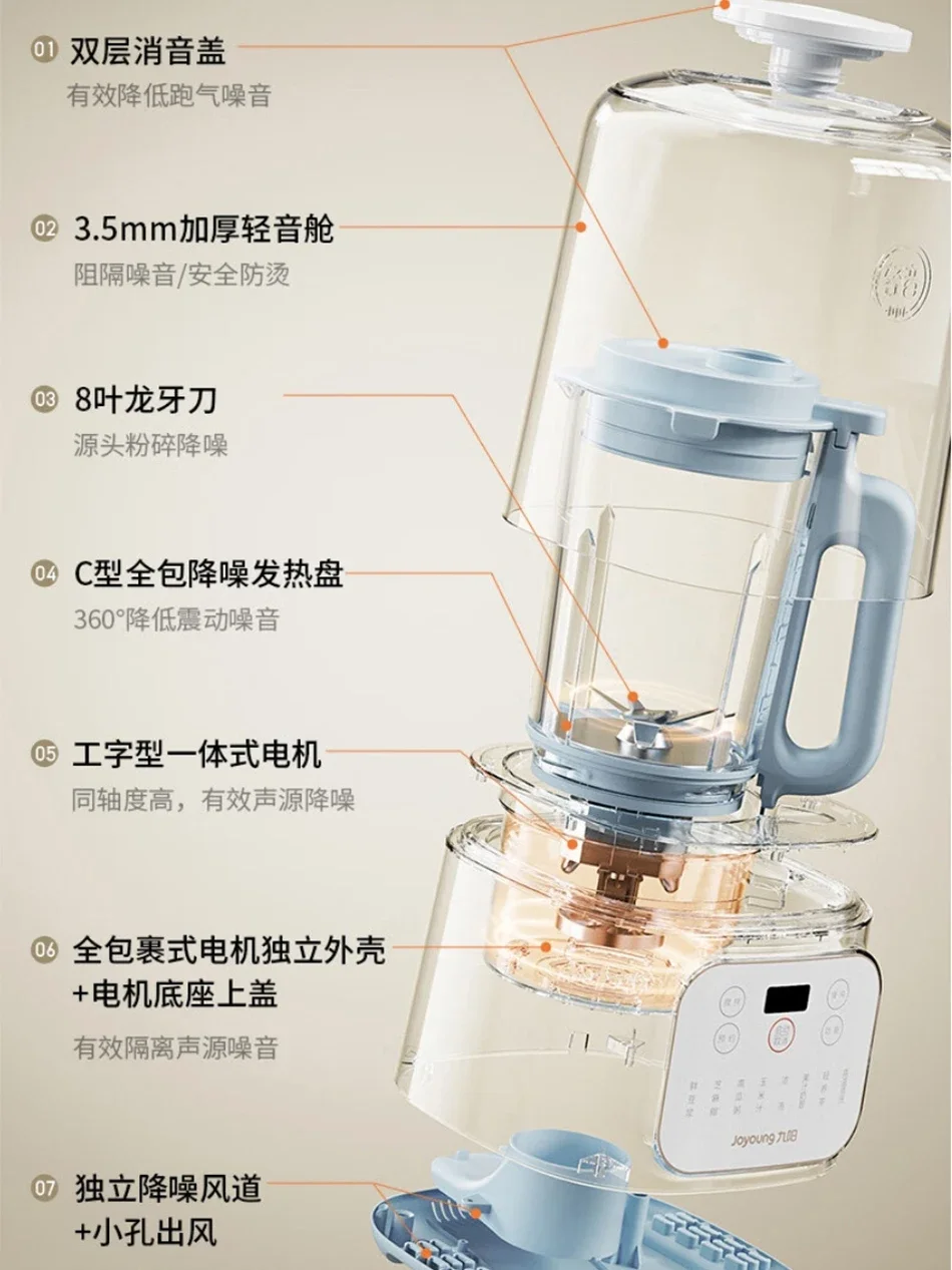 220V Joyoung L15-P515 Automatic Soy Milk Maker with Intelligent Heating and Multi-functions