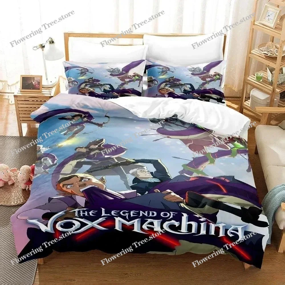 3D Print Anime The Legend of Vox Machina Bedding Set Single Twin Full Queen King Size Bed Set Aldult Kid Bedroom Duvetcover Sets